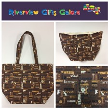 Large Tote Bag - Farmers Fighting Spirit - Words Large Tote Bag - Farmers Fighting Spirit - Words